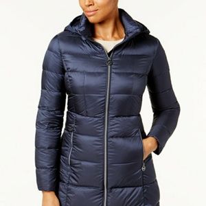 Michael Kors Navy Packable Down Coat